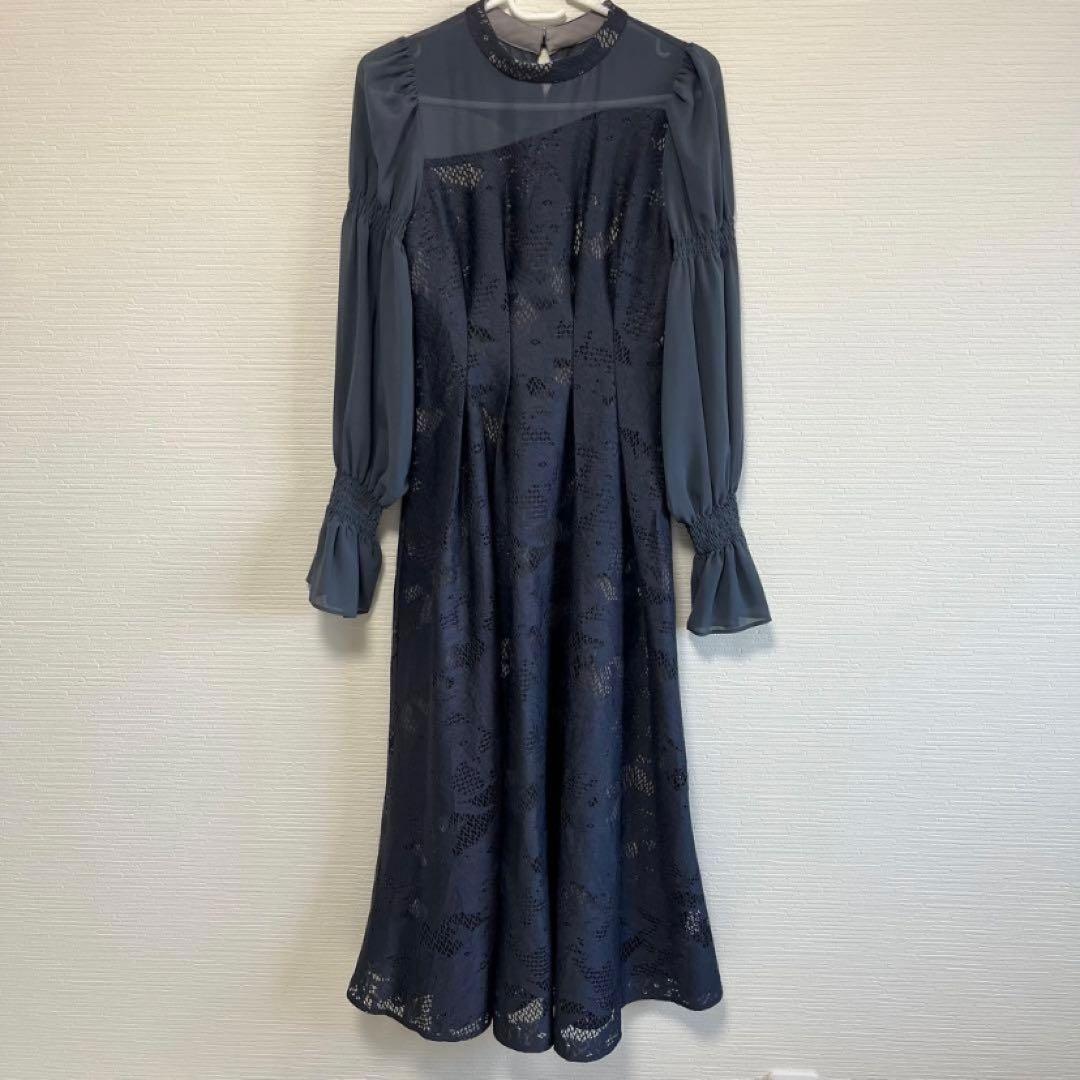 niana アシンメトリータックドレス チャコールアンドレスド【お値下げ交渉可】