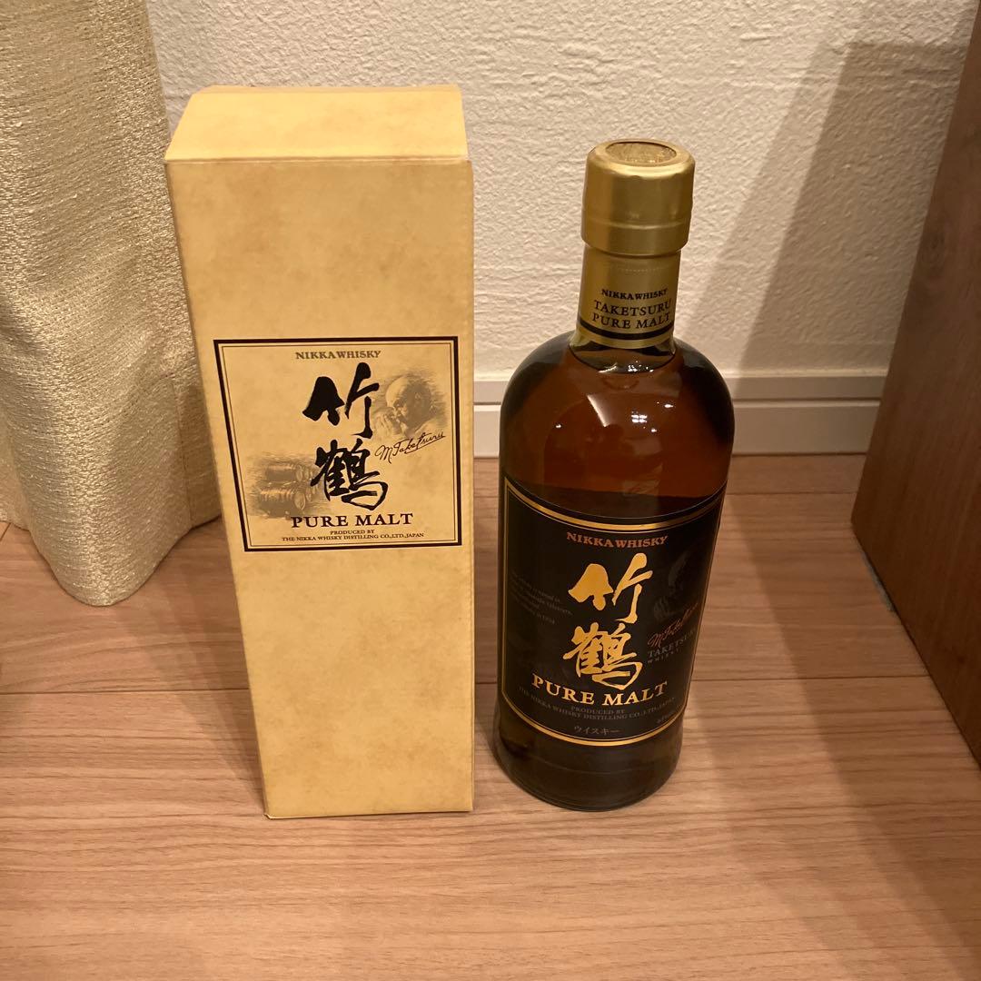 【希少・旧ボトル】竹鶴ピュアモルト 黒ラベル 700ml 43%