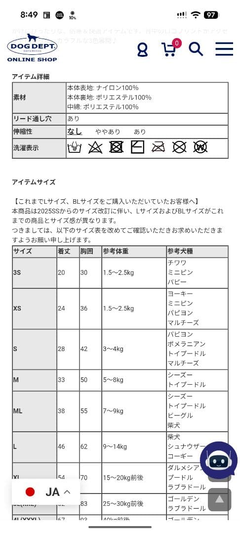 ドッグデプトの犬用アウター 新作