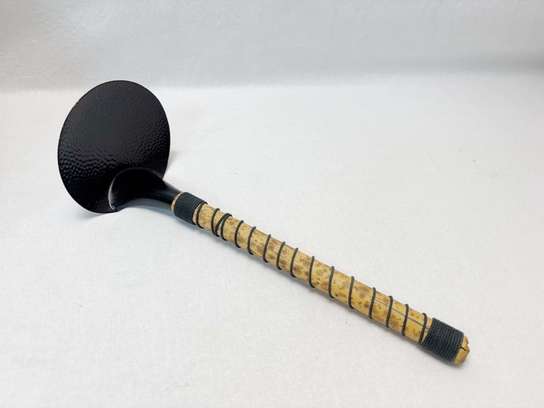 未使用 茶道具 釜師 畠春斎造 乳足 唐銅面取風炉 火箸底板底取灰匙 紙釜敷羽箒