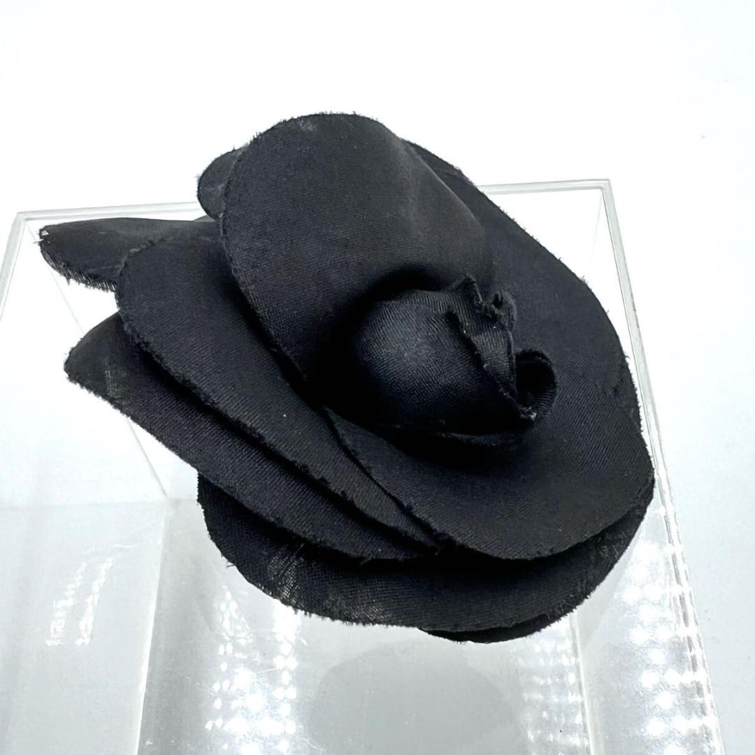 CHANEL シャネル コサージュ ブラック カメリア アクセサリー 箱付