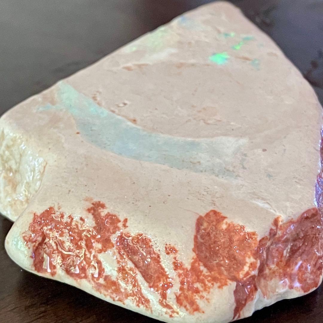 プレシオサウルスのヒレ骨 オパール 化石 標本 オーストラリア クーバーペディ産