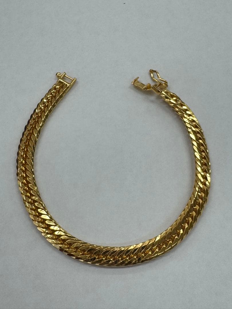 金メッキ チェーンブレスレット 925刻印