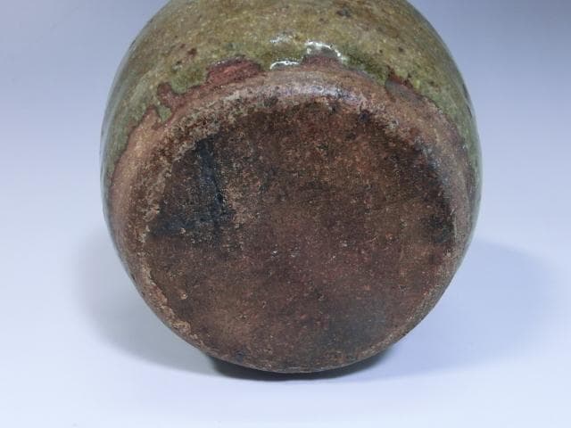 壷■無地唐津(江戸期)お歯黒壺 小壺 茶入れ 古唐津 時代物 骨董品 古玩■