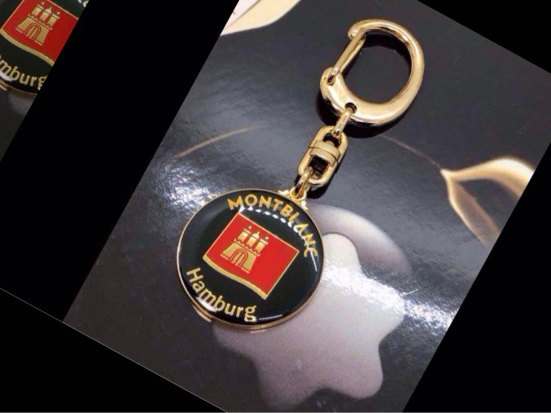 モンブラン⭐️非常にレアなヴィンテージ・ゴールドメダル⭐️スターマーク　キーホルダー