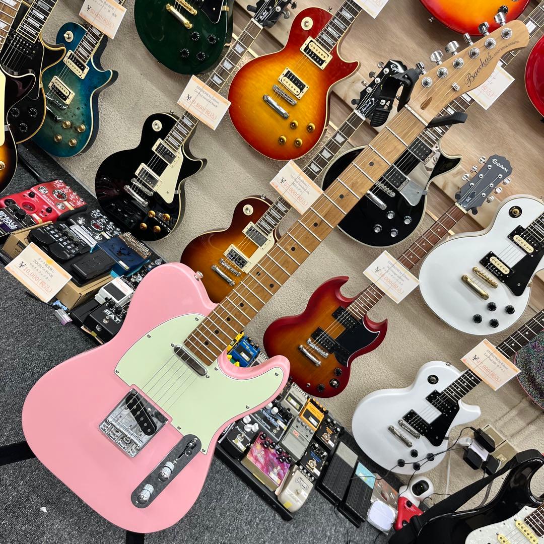 【10877】bacchus バッカス テレキャスタータイプ ピンク