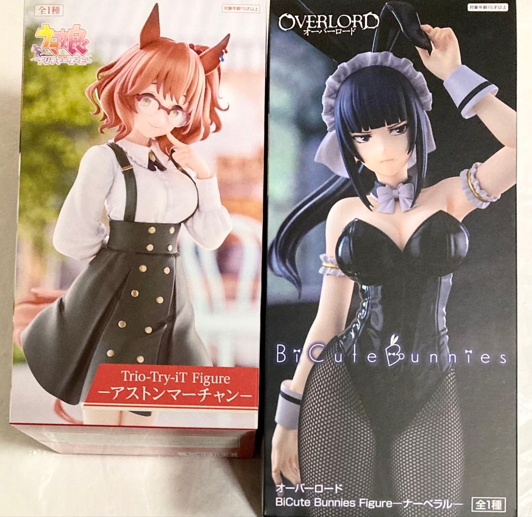 2個 フィギュア　ウマ娘 アストンマーチャン　オーバーロード ナーベラル バニー