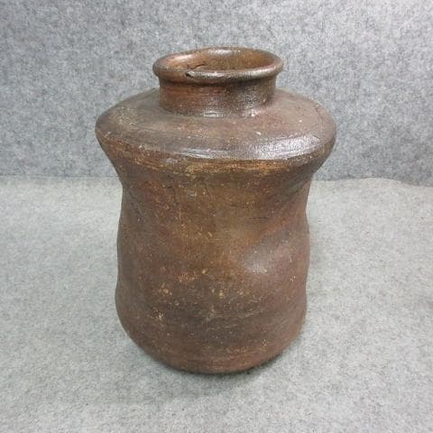 信楽焼せんべい壷 [B25398]