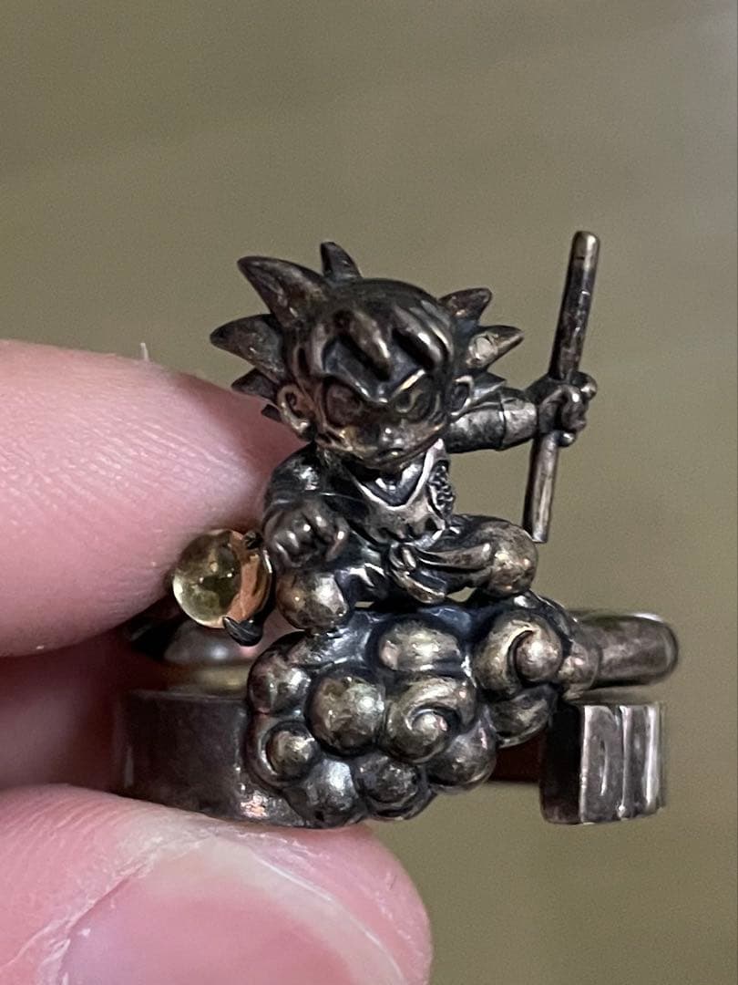 5*3様 ドラゴンボール 孫悟空 筋斗雲 指輪 silver シトリン vint