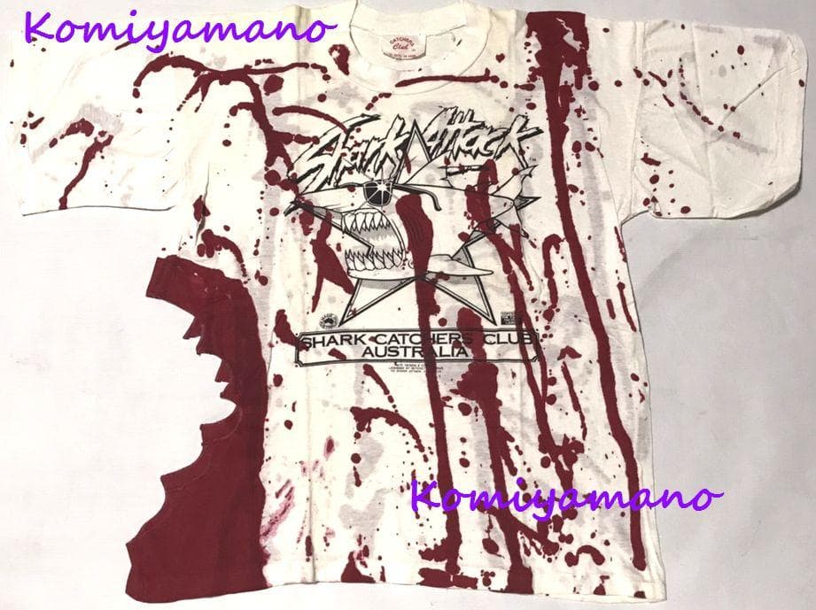 80sビンテージ Tシャツ Shark Catchers Club シャーク 鮫