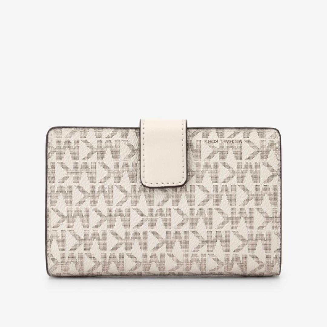【未使用】MICHAEL KORS マイケルコース 二つ折り財布 アイボリー