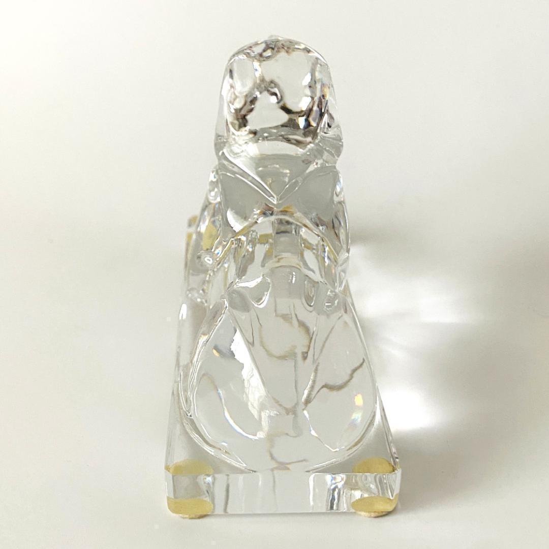 【バカラ】動物 スフィンクス 置物 インテリア 美品★幸運　魔除け