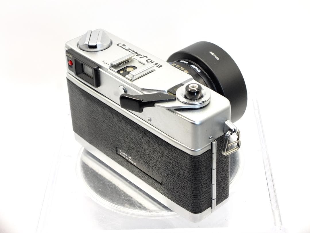 【実写確認整備品】キャノネットQL19G-Ⅲ／45mmf1.9メタルフード付