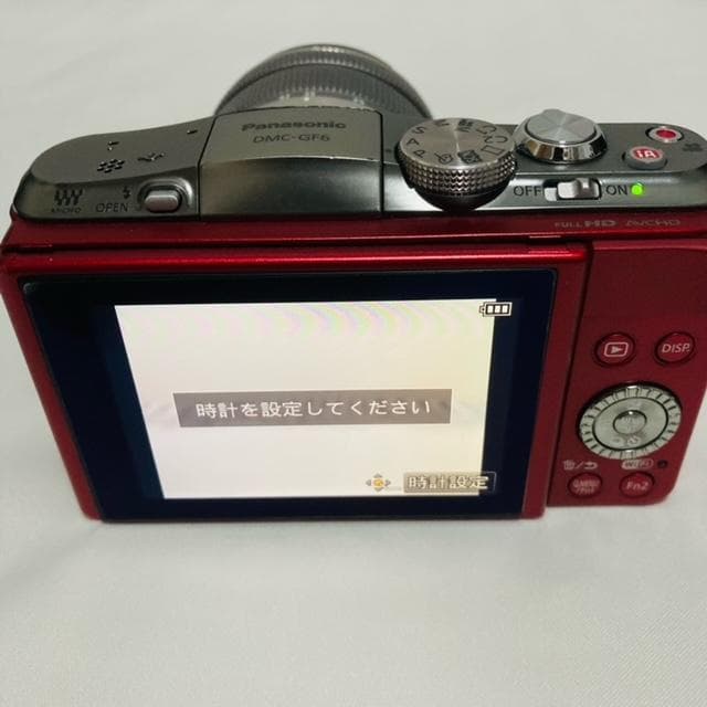 Panasonic LUMIX DMC-GF6W ダブルレンズキット レッド