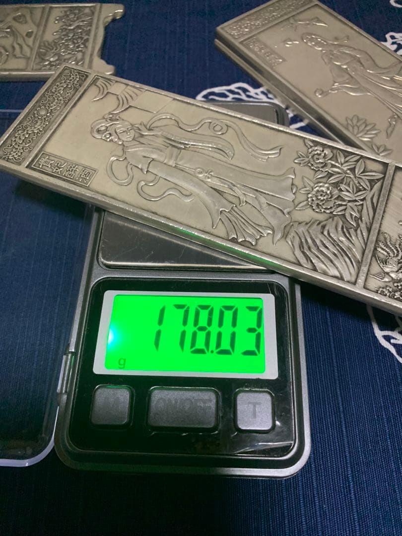 中国美術 時代物 文鎮 刻印あり 古玩 浮き彫り 厚重 文房 細工 四大美人