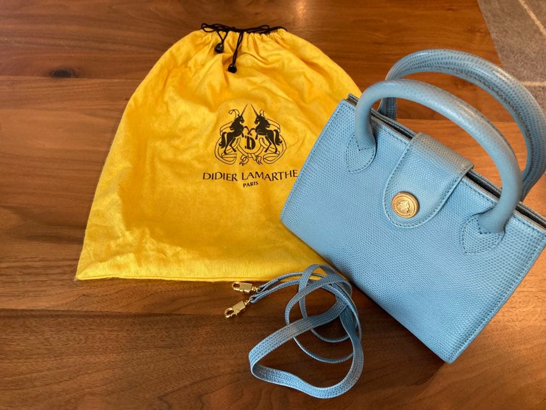 【レア】ディディエラマルト　ハンドバッグ　ショルダーバッグ　水色