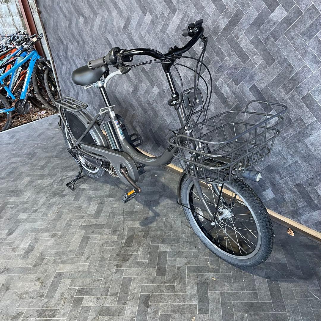 送料無料条件付Bikke電動アシスト自転車 ブラック 小径タイヤ