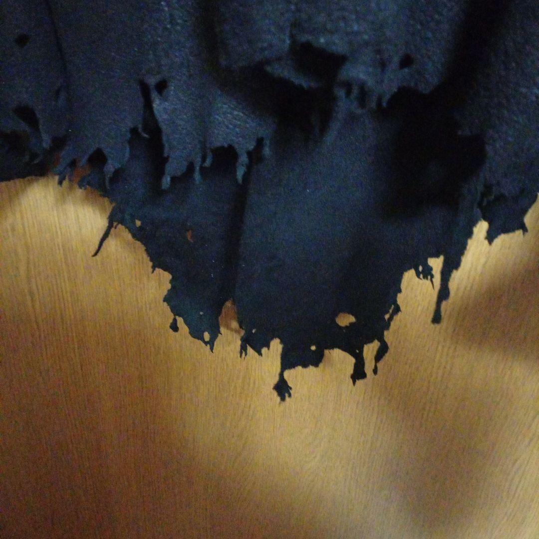 メルカリ市限定値下げユリウス　ディアスキンダメージレザーシャツ