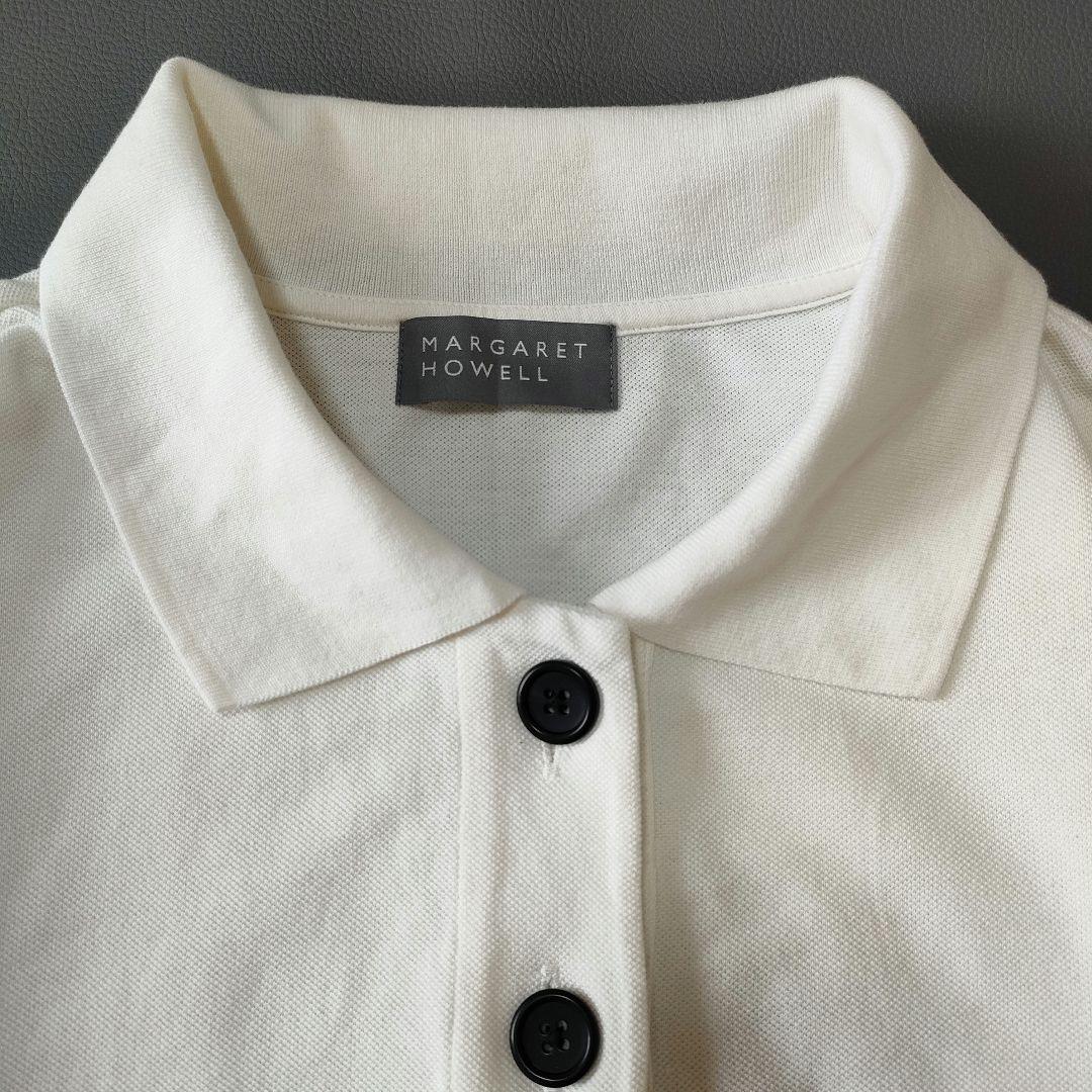 【極美品】24SS✨️マーガレットハウエル　オーガニックコットン半袖ポロシャツ２