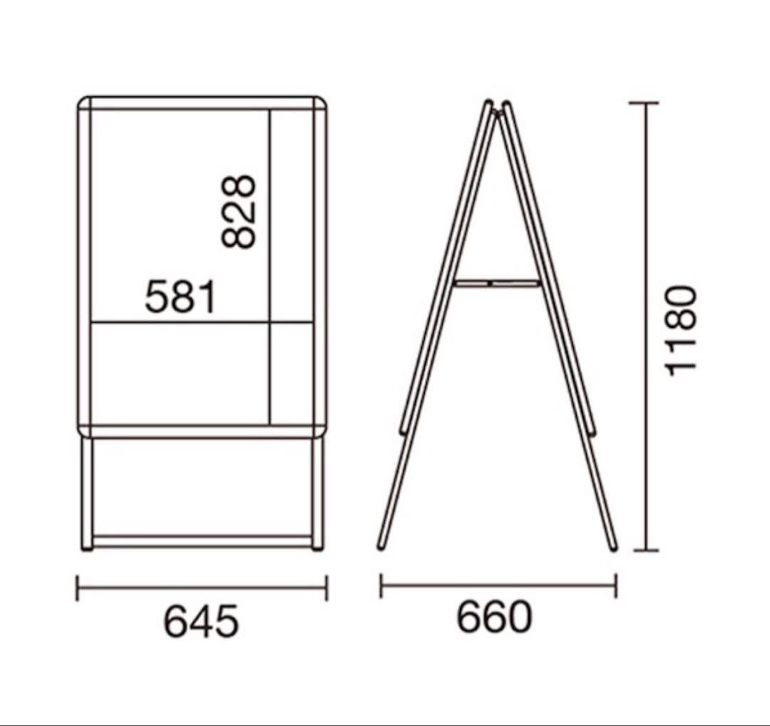 a型看板　室内外両方使用可能　両面　A1サイズ　グリップA 美品　ブラック