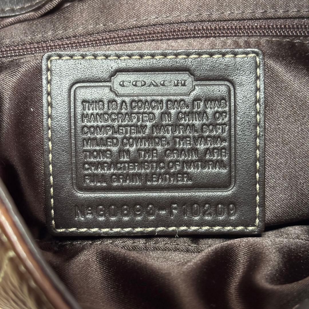 美品　COACH コーチ　ワンショルダーバッグ　ハンドバッグ　F10209