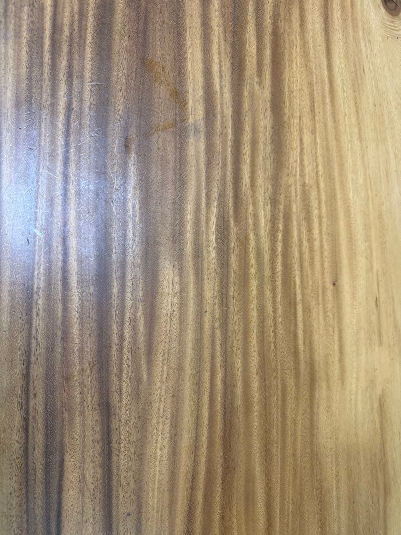 モンキーポッド　一枚板　アイアン　脚付