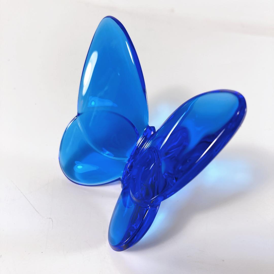 Baccarat バカラ ラッキーバタフライ ブルー　ラッキー・バタフライ・置物
