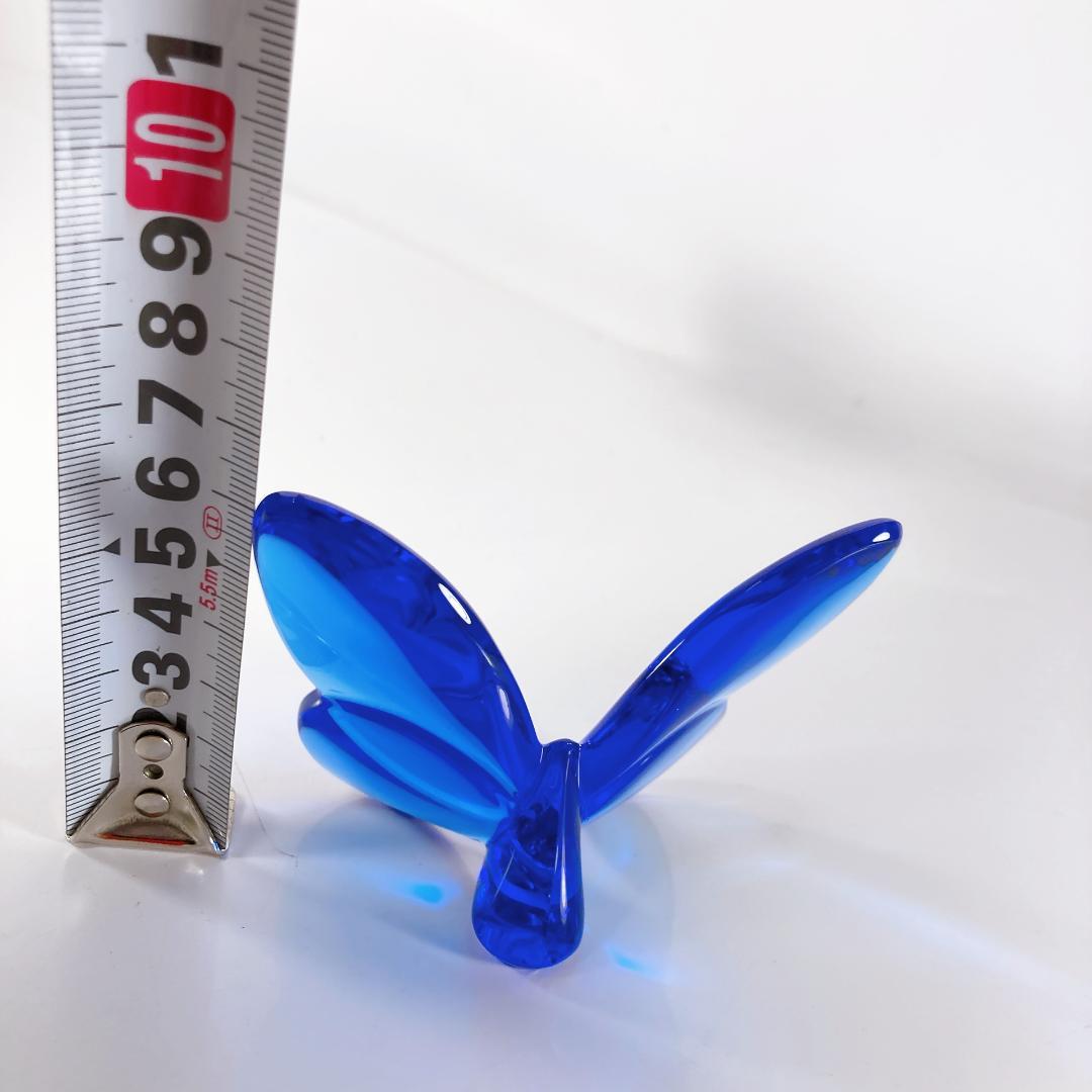 Baccarat バカラ ラッキーバタフライ ブルー　ラッキー・バタフライ・置物