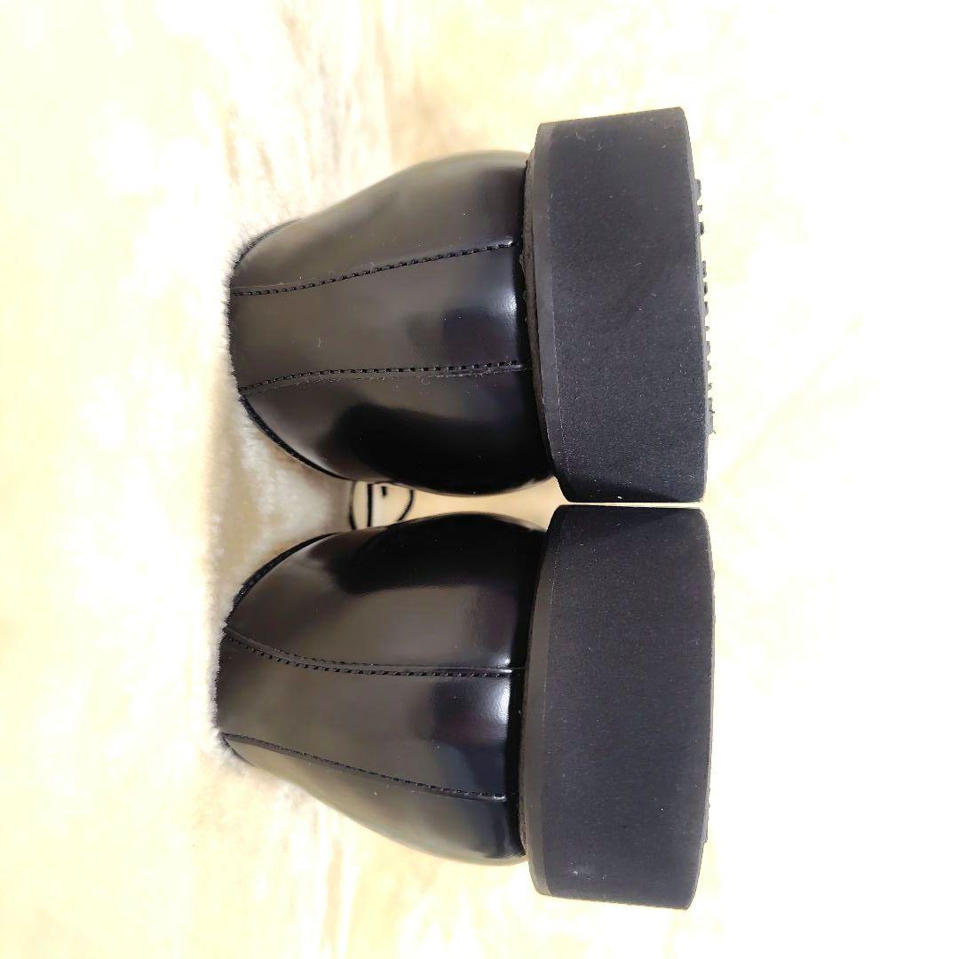 極美品 ハルタ ポストマンシューズ ビブラムソール 711P ブラック 27.5