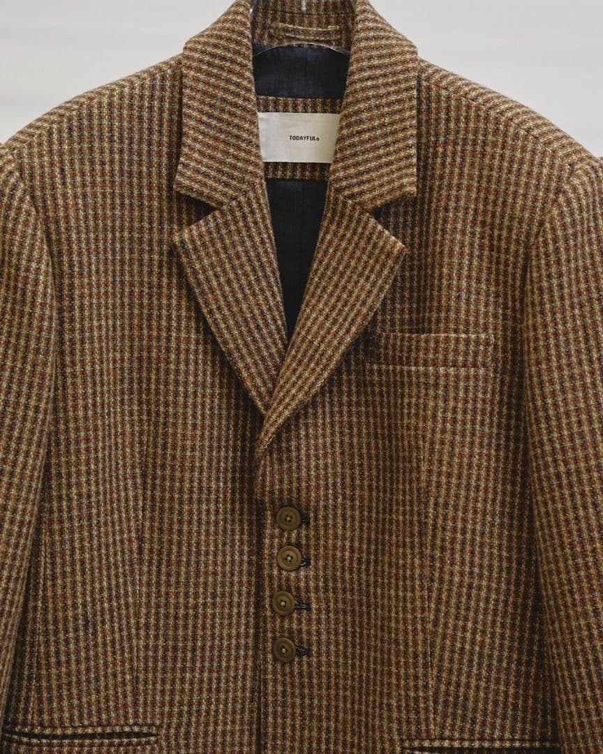 ジャケット・アウター TODAYFUL Wool100% Check Jacket 36
