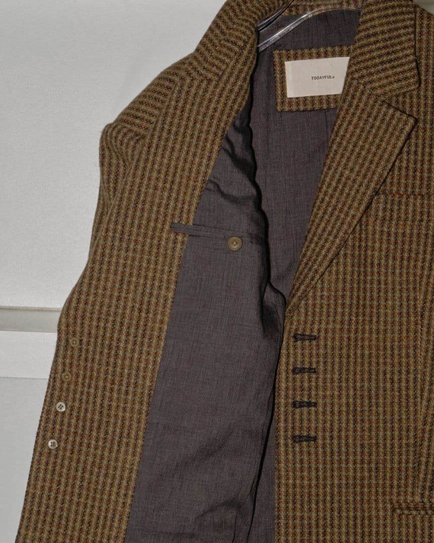 ジャケット・アウター TODAYFUL Wool100% Check Jacket 36