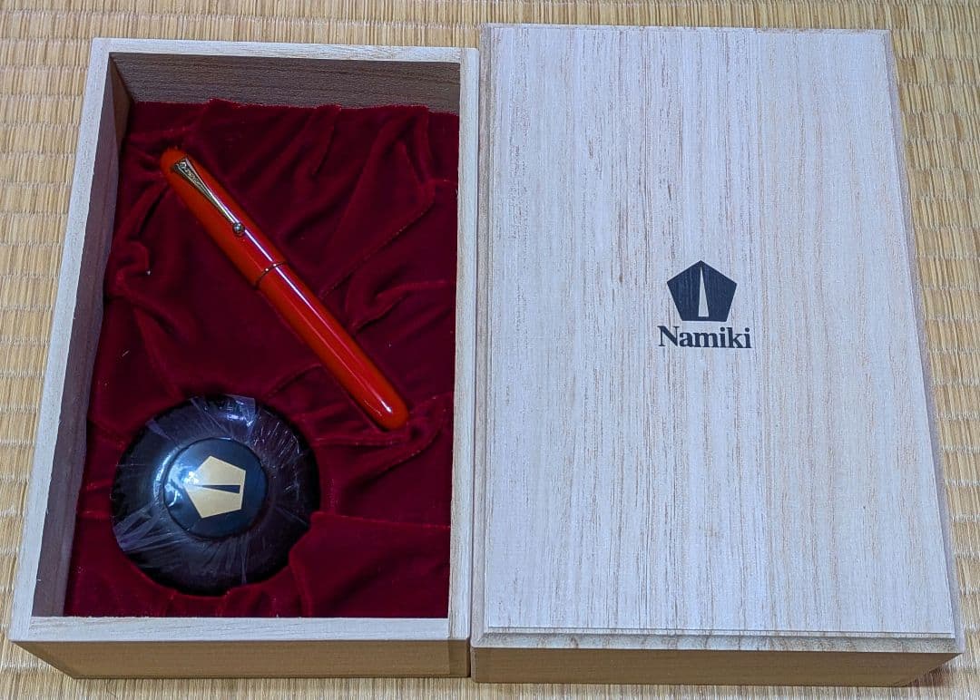 Namiki万年筆 URUSHIコレクション ミディアムサイズ(20号)朱 中字