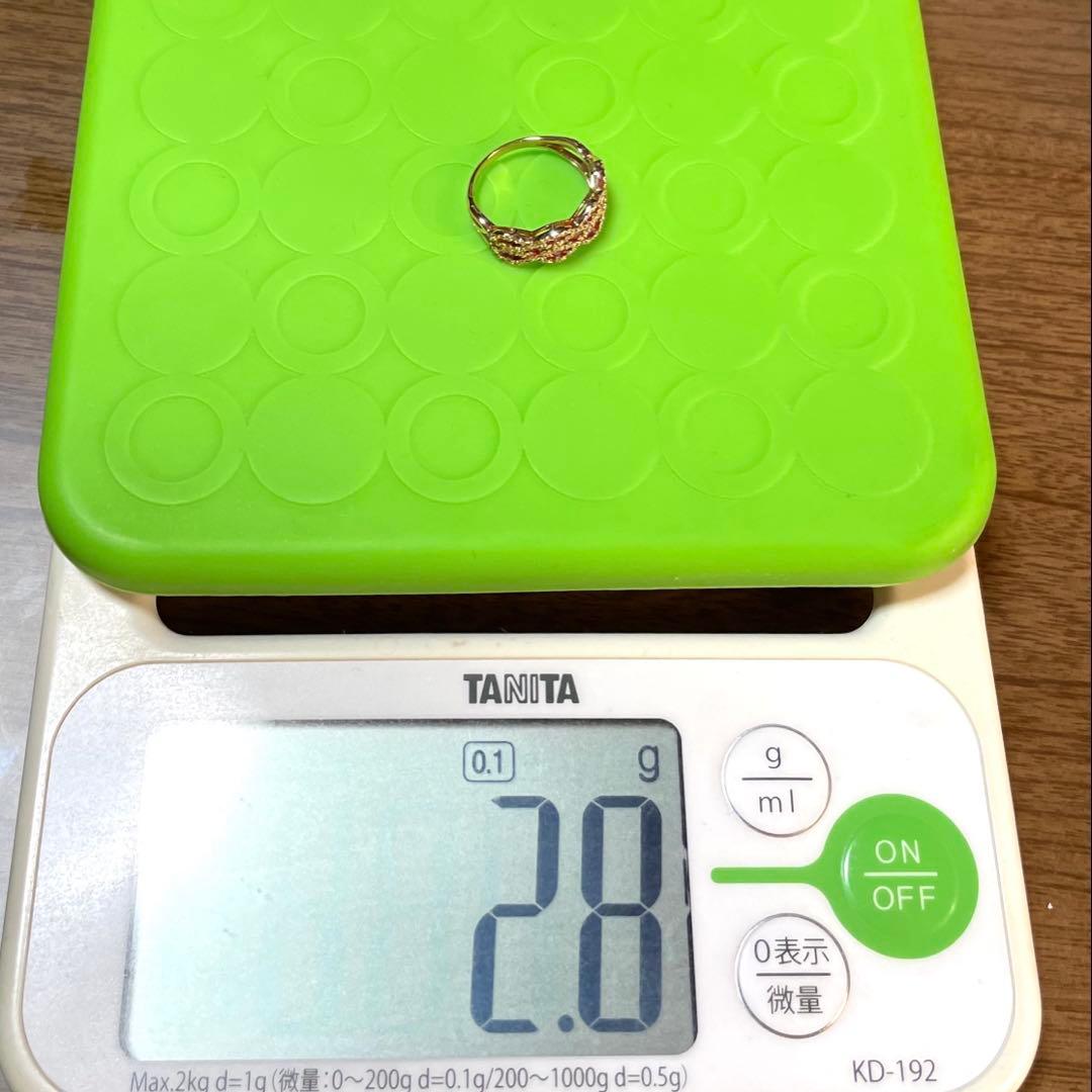 k18 ルビー　ダイヤモンド　リング