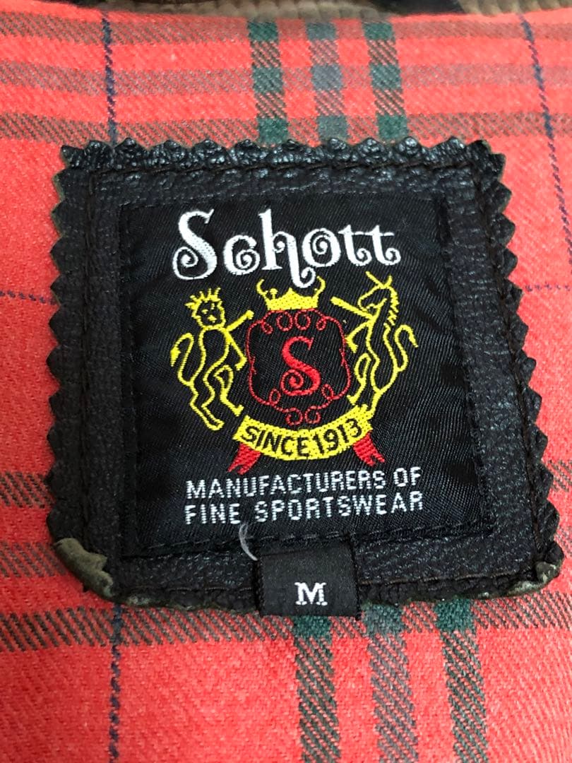 【レア】schott M65 フィールドジャケット　山羊革　サイズM