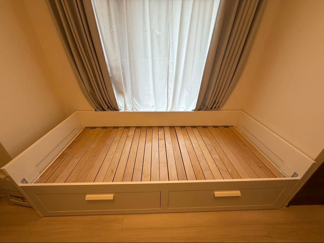 IKEA BRIMNES デイベッドフレーム ホワイト 80x200 cm