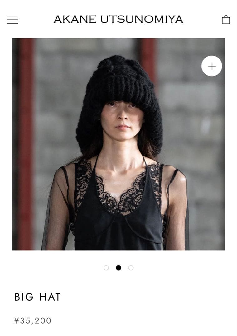 AKANE UTSUNOMIYAアカネウツノミヤBIG HATニット帽