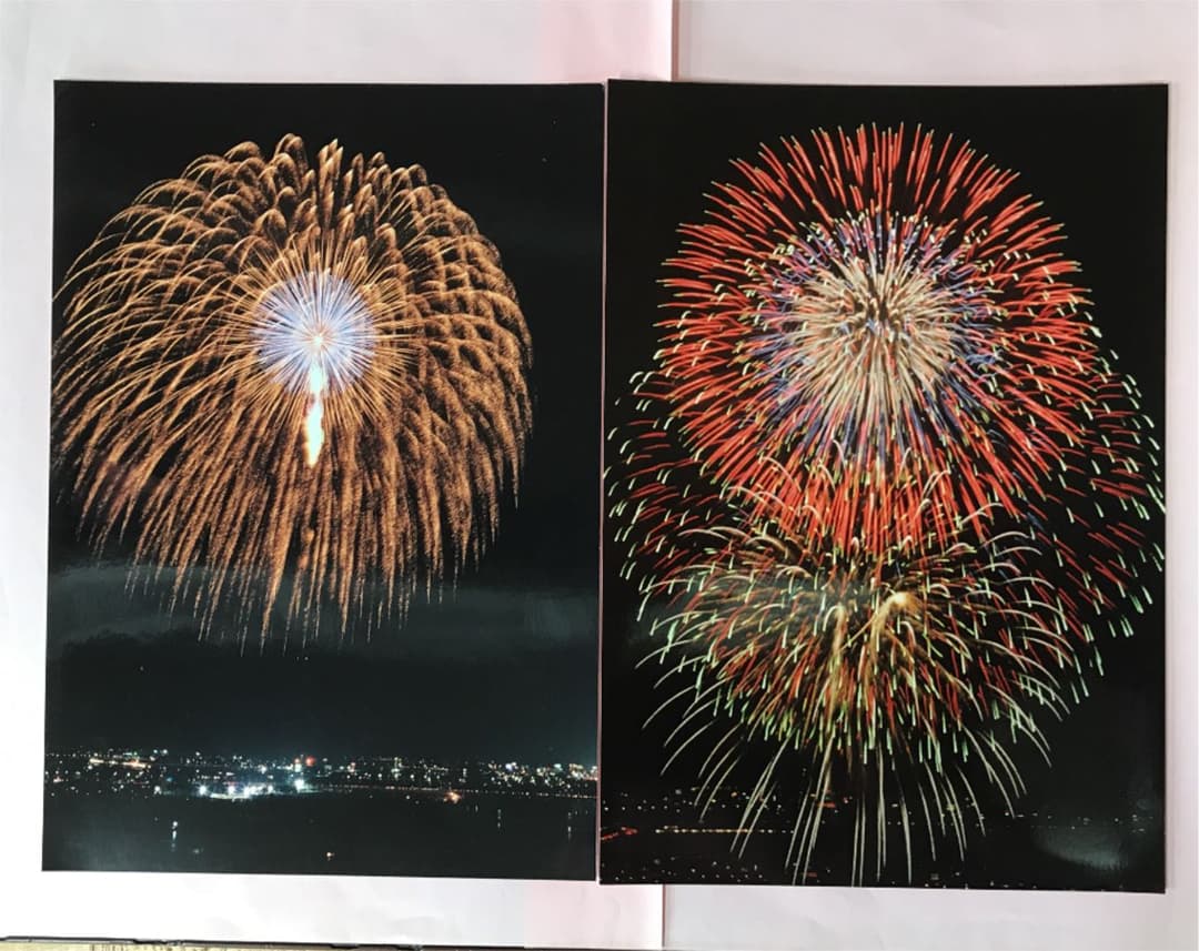 花火写真 2枚セット 25