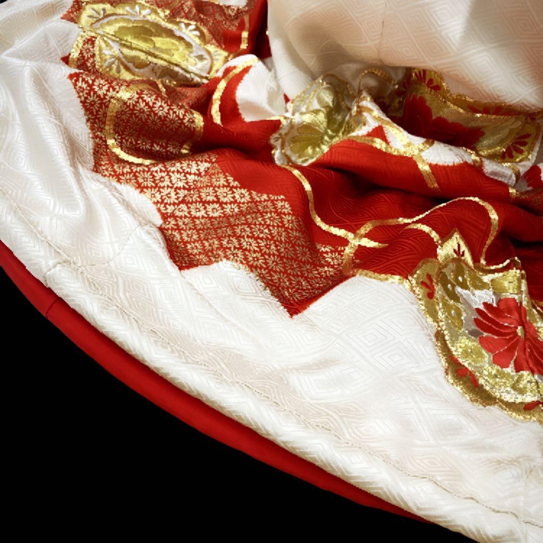 ◎mk-1564　引き振袖　婚礼衣装　金駒刺繍　G.H-8-6