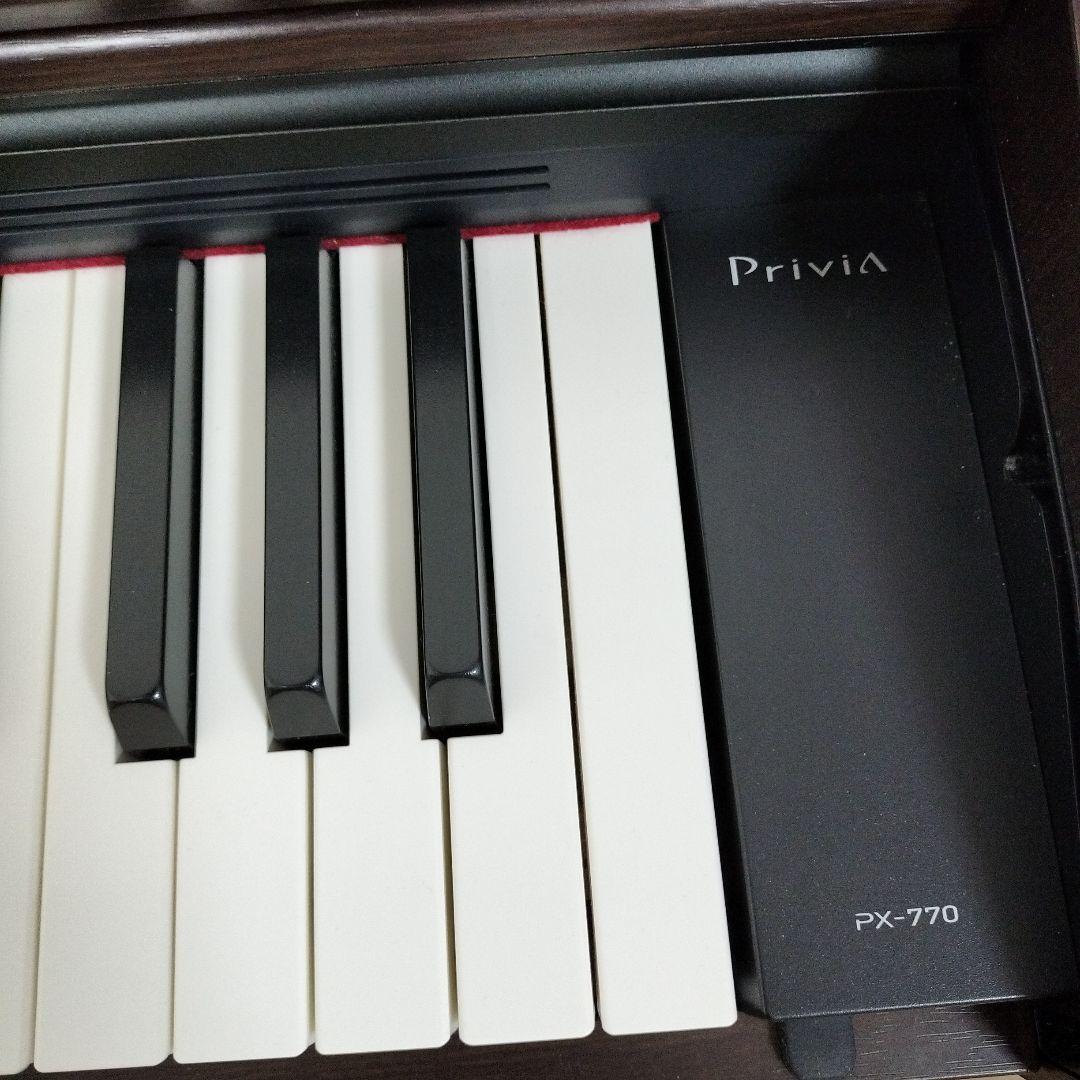 引き取り限定 CASIO電子ピアノPriviA px-770 BN 説明書付