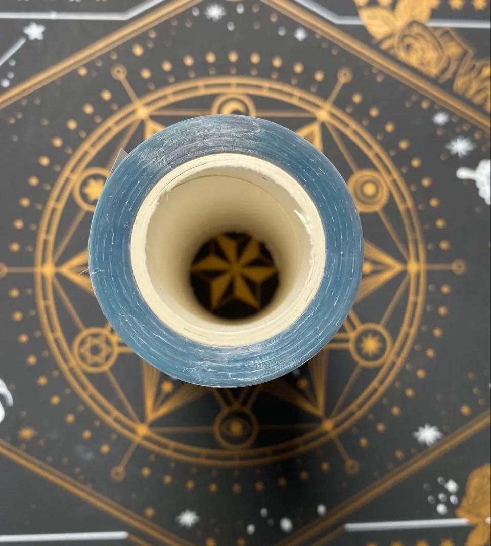 【9185】海外　マステ　中古巻　貝殻光マスキングテープ　緑　狐　兎　動物装飾系