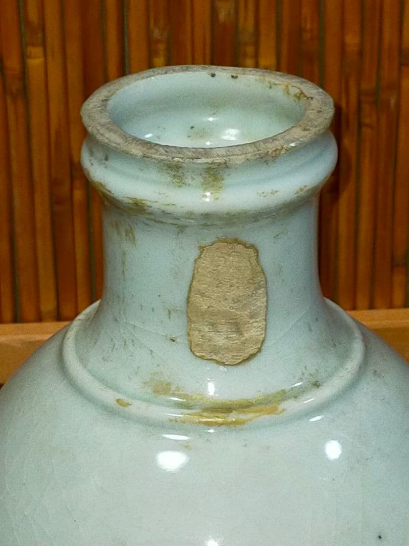 ♥値下げ！♥中国　青磁　花瓶　参考品　骨董　古玩