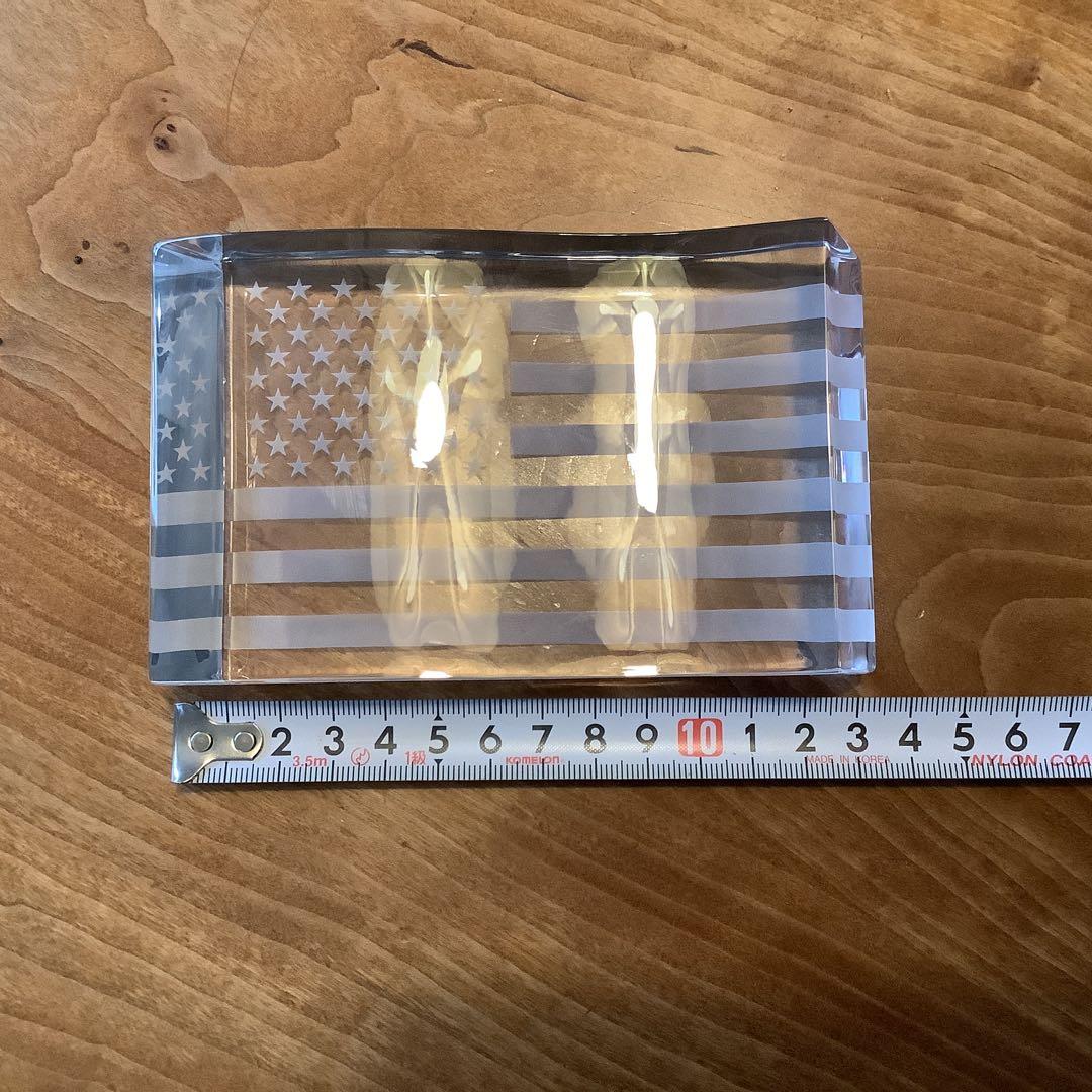 バカラ　星条旗の置物