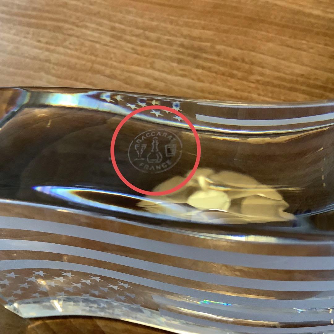 バカラ　星条旗の置物