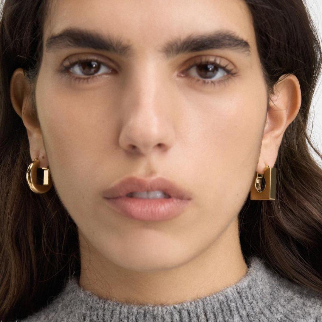 JACQUEMUS Les Boucles Rond Carre ピアス