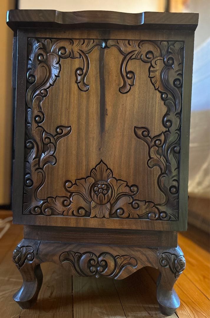 黒檀チェスト3段