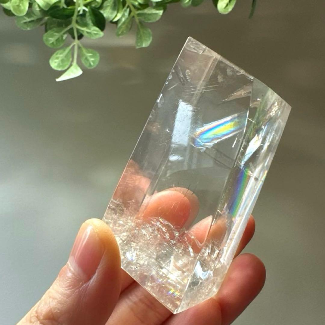 カルサイト　高品質　虹　プリズム　113.5 レインボーカルサイト