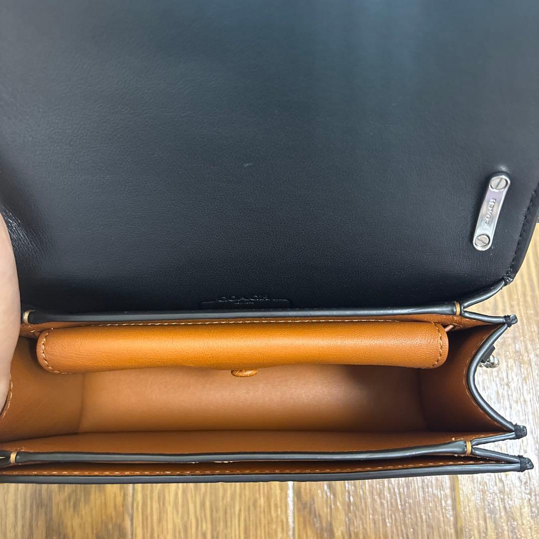 COACH 宇宙柄 ショルダーバッグ ブラック