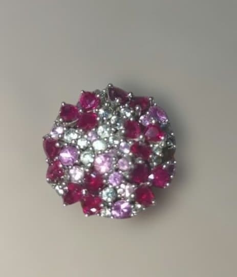 パラジウムシルバー ペントップ ルビー GSTV