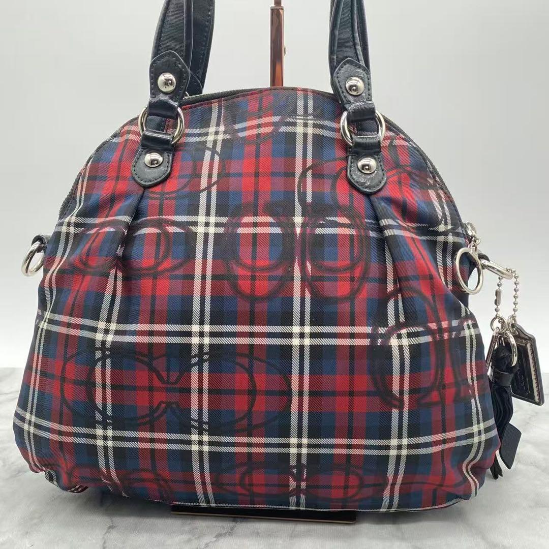 コーチ　ショルダーバッグ　肩掛け　斜め掛け　キャンバス　ポピー　18714