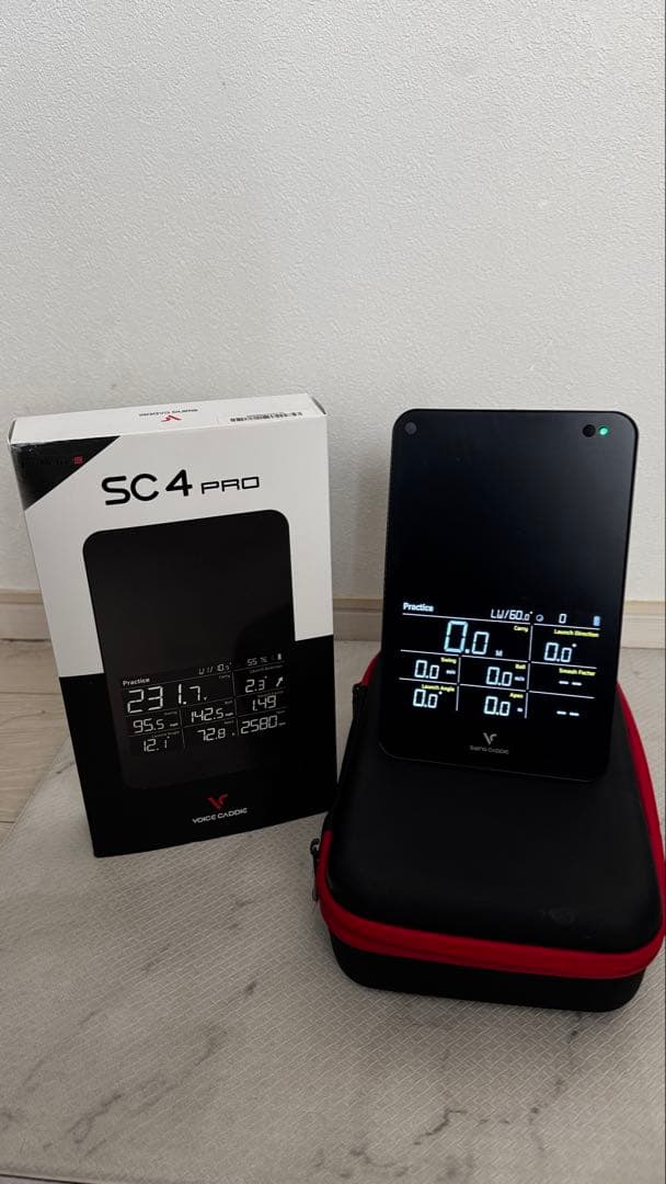 【日本未発売】VOICE CADDIE SC4 PRO 専用ケース付 弾道測定器